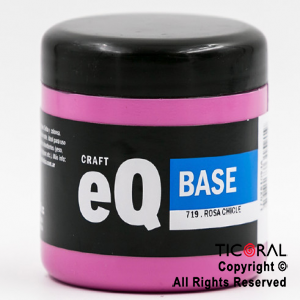 BASE ACRILICA EQ 719 ROSA CHICLE 200 CC X 3 UNIDADES